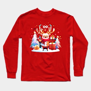 Santa Train Long Sleeve T-Shirt